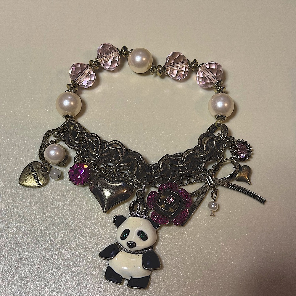 Betsey Johnson panda charm bracelet